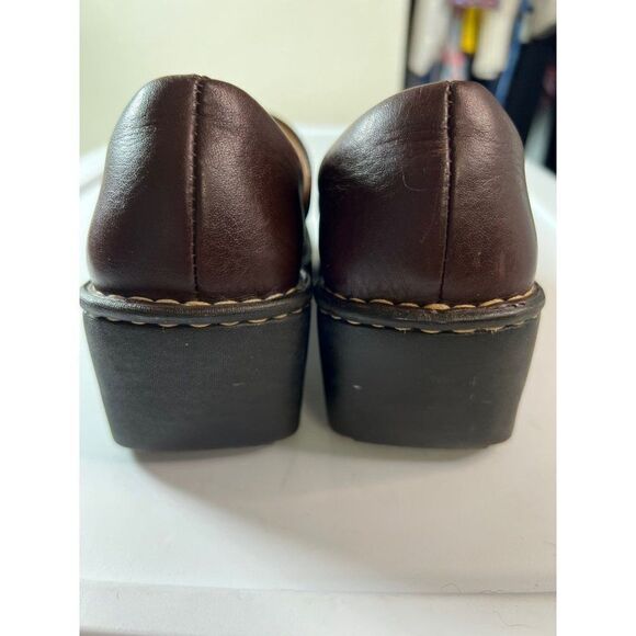 Born Leather Slip On Mules Clogs. Brown. Size 7/ Eur 38 - Picture 13 of 14